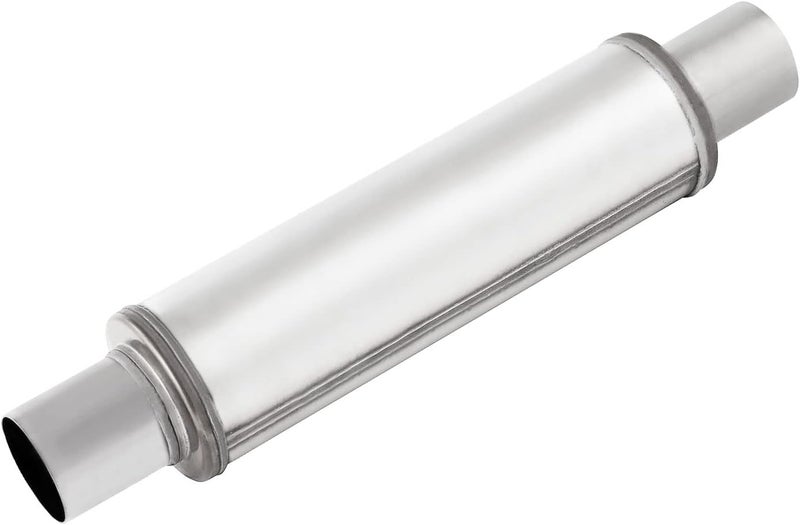 TECTRUC 3'' Exhaust Mufflers,Universal 3in mufffler Stainless Steel Straight Through Design Performance Muffler,3 inch Muffler Resonator Deep Sound for Cars,truck(3'' Inlet 3'' Outlet) - Image 2